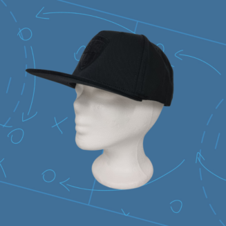 Snapback black mit Stick "Wappen black"