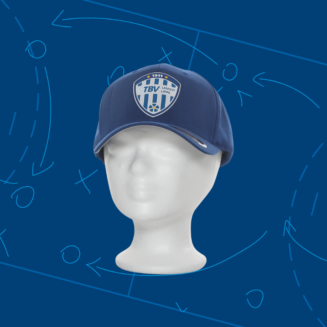 Cap Flexfit, royal, mit 3D-Logo