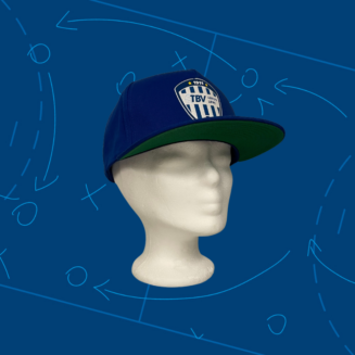 Snapback royal, mit 3D-Logo farbig