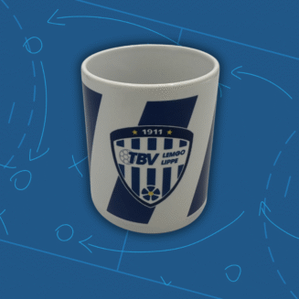 Kaffeebecher "blau weiss"