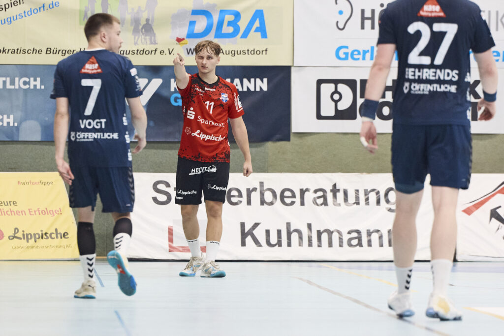 Frederik Puls (hier im Spiel gegen den Wilhelmshavener HV am 06.09.2025)